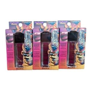 3 PK IONI Cosmetics Día De Los Muertos Lip Plumper Gloss Midnight Merlot Maria